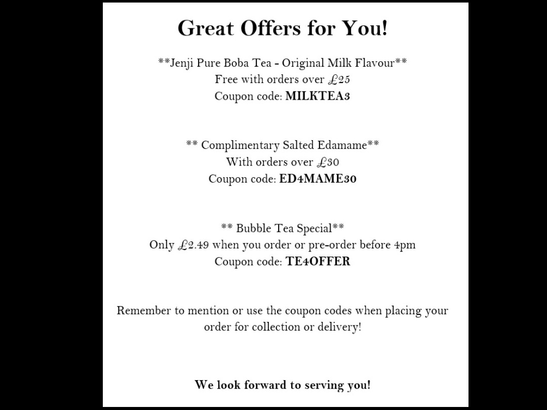 Great Offers for You!
