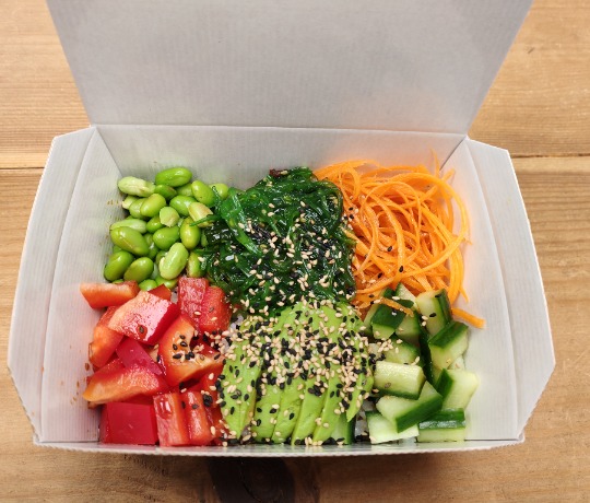 Vegetable Poke Bowl Vibrant Vegetable Poke Bowl