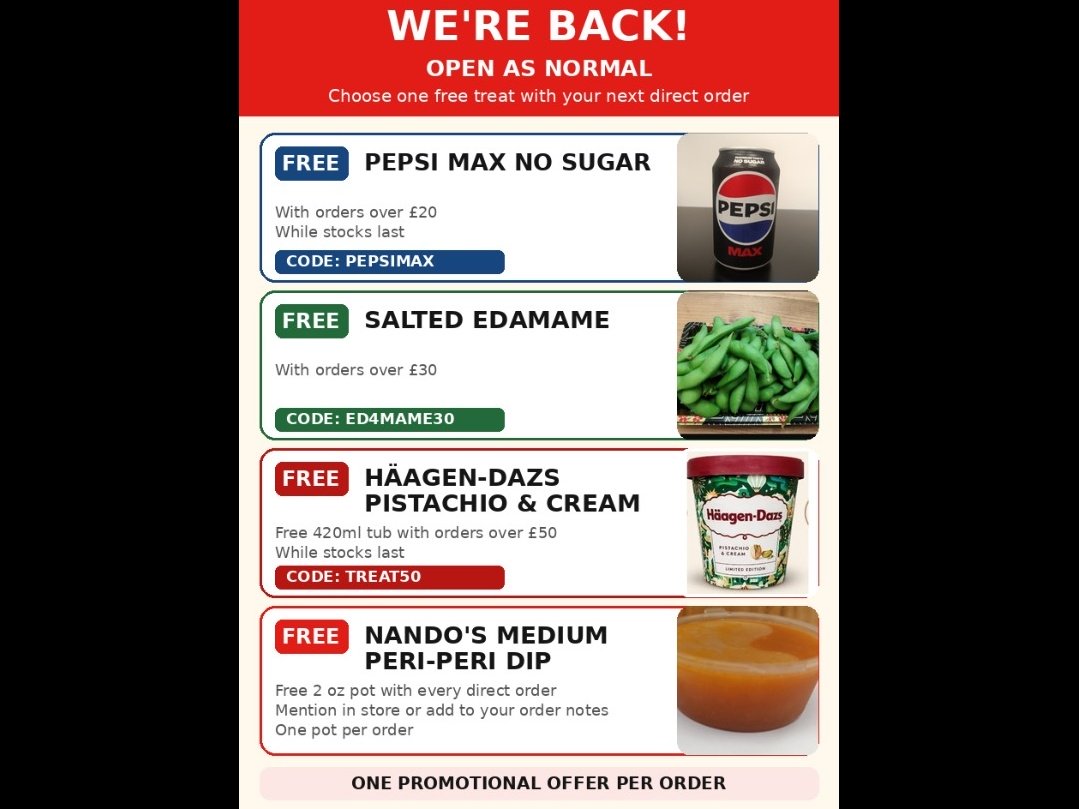 OUR CURRENT OFFERS