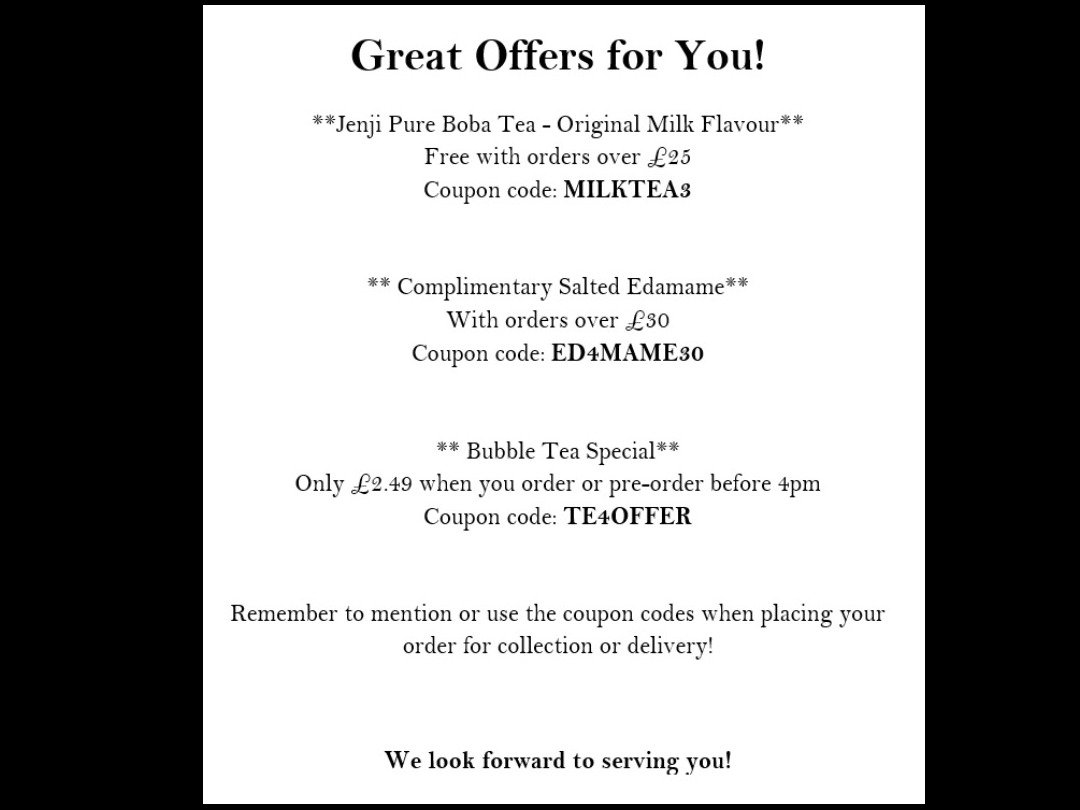 Great Offers for You!