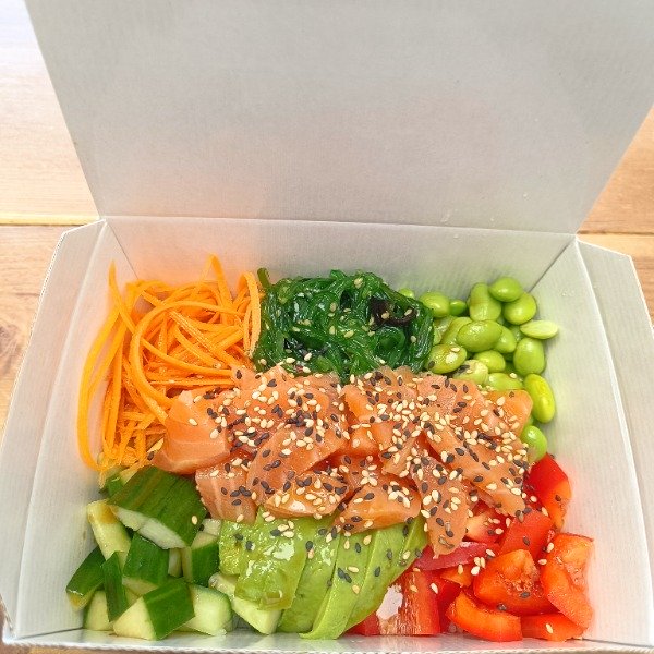 Healthy and Colourful Poke Bowl