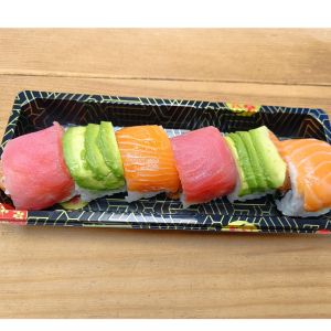 632. Rainbow Roll - 6 Pieces
